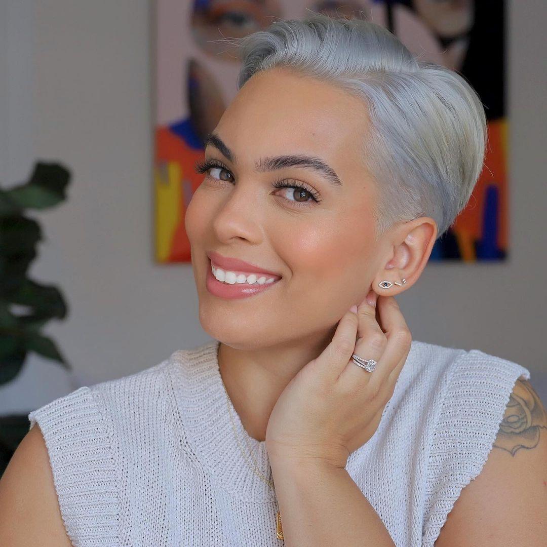 NYC Beauty Influencer, Kristina Angelina, Shares Save Me From Chemical Conflict in Her Silver Hair Routine - SAVE ME FROM