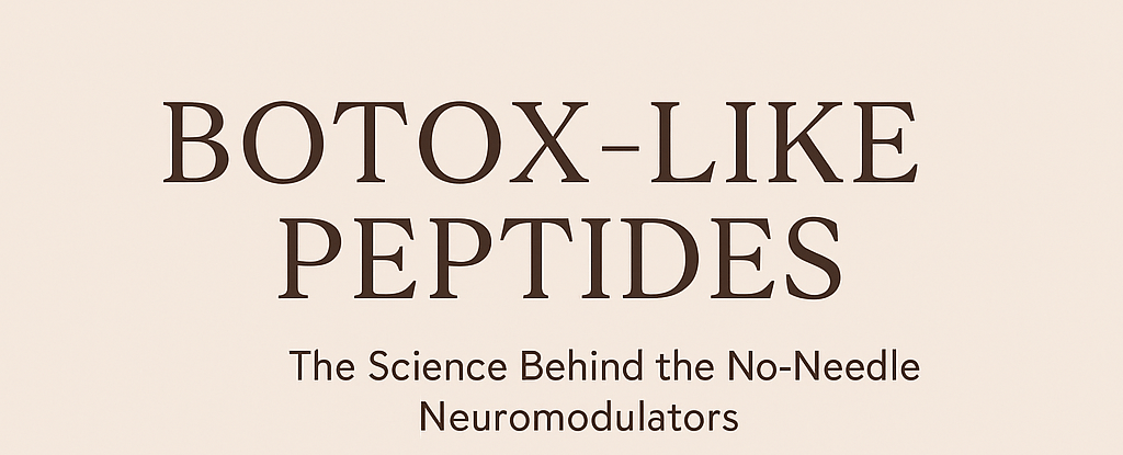 Botox-Like Peptides: The Science Behind the "No-Needle Neuromodulators" - SAVE ME FROM