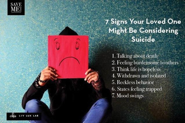 Signs Your Loved One is Considering Suicide - SAVE ME FROM