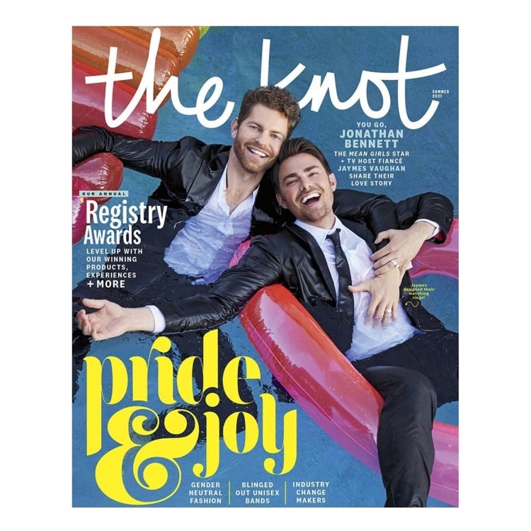 Celebrity Hairstylist, Grace Phillips uses SAVE ME FROM on Jonathan Bennett and Jaymes Vaughan for The Knot Magazine Cover - SAVE ME FROM